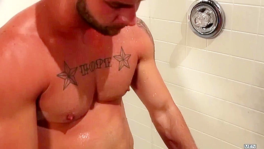 Mike DeMarco Chris Bines Go Hard in Steamy Bathroom Encounter – 18+