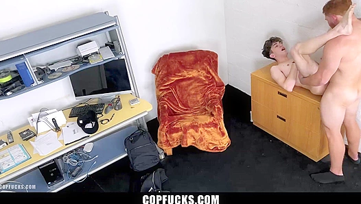 Bratty Sub Demands More After Breaking Taboo Rule — Hard spanking by Horny Gay Cop – 18+
