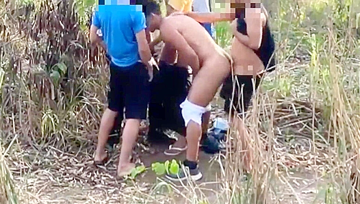 Rough Outdoor Ride: Security Guard Fucked Hard in Wild Forest Threesome – GayPornNature