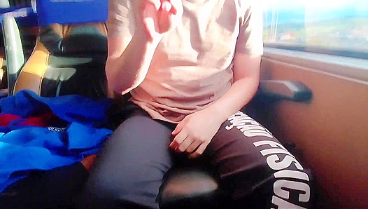 Exposed on the Bus: Exhibitionist Teases Crowds Before Blowing Load – HotGayScene 18+
