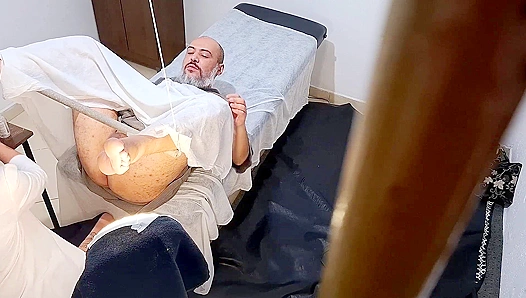 Doctors Exam Turns Hot: Patient Takes Strapped Love After Check-Up – GayPornMD