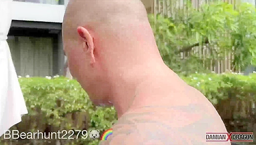 Damian Dragon Devours Thick Cock Raw – Beastly Cum Swapping Frenzy – BearHunt 2279