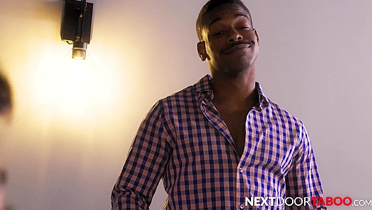 Massive Ebony Dick Turns Hung Jock Neighbor into Blowjob Addict – XXXGayTube 18+