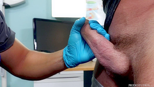 Latino Doctor Swallows Patients Load With Passion – Epic Deepthroat Action – 18+