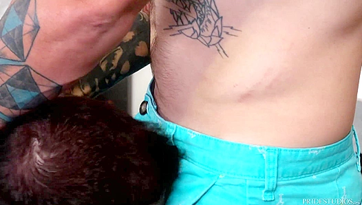 Dustin Steeles Massive Dick Dominates His Bucking Bottom – Hardcore Gay Anal