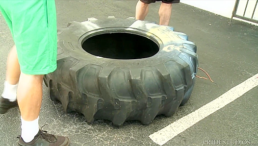 Post-Workout Domination: Forces Rival to Swallow His Thick Cock – GayPornoCrush 18+