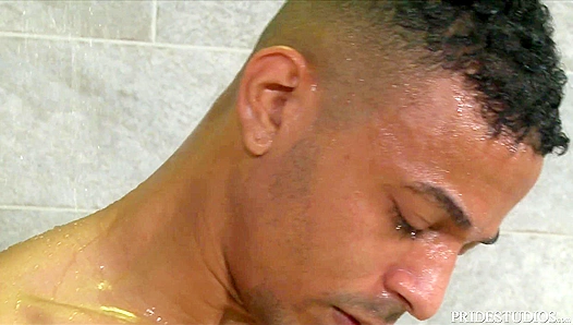 Hard cocks erupt in steamy shower—cum sprays wildly as passion boils over–18+