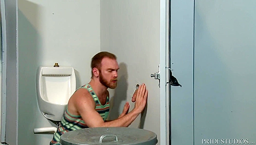 Rookie Takes First Dick Through Glory Hole, Becomes Blowjob Beast – 18+