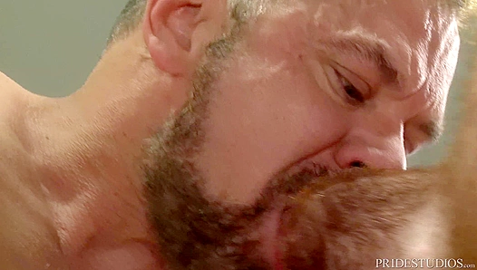 Huge Bear Dominates Fiery redheads Tight Hole — Relentless Riding Action