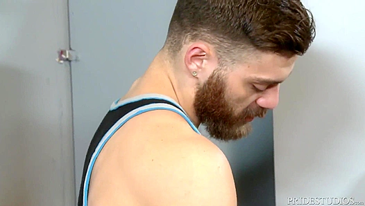 Two Huge Dicks Meet: Steamy Bareback Sex in a Public Restroom – 18+