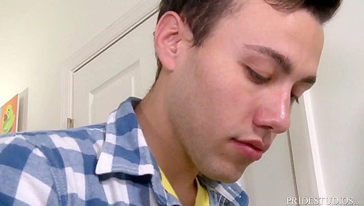 Blakes First Ride: Deep Stretch with a Huge dildo – Gay Porn Adventure 18+