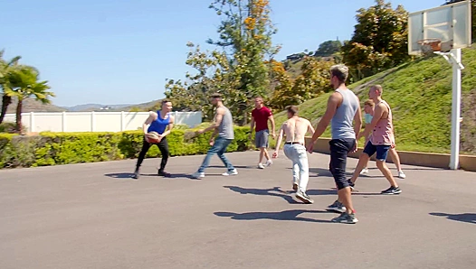 Next-Door Heat: Hot Bareback Action Between Jock Teammates Post-Basketball – Uncut M2M