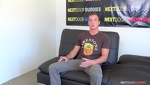 Hunky Neighbor Bares All in Steamy Live Audition — Jerks Off on Camera