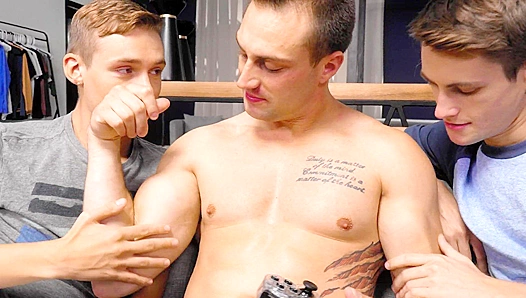 Steamy Threesome Fun as Hot Neighbors Hook Up – Damien, Jack Trevor Go Wild