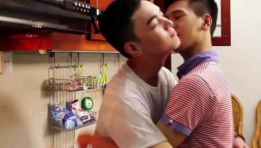 Asian Twink Duo Shares Fiery Kisses Before Intense Bareback Passion – 18+ Gay Porn