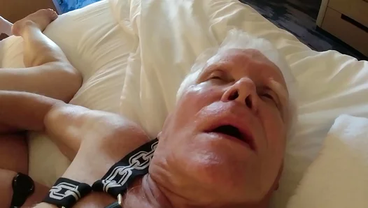 Soft Lips Wrap Around Step-Grandpas Stump — Tender Blowjob Love – 18+