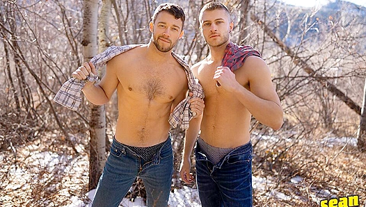 Cabin Fever: Hot Threesome with Two Hung Stallions – Sean Cody 18+