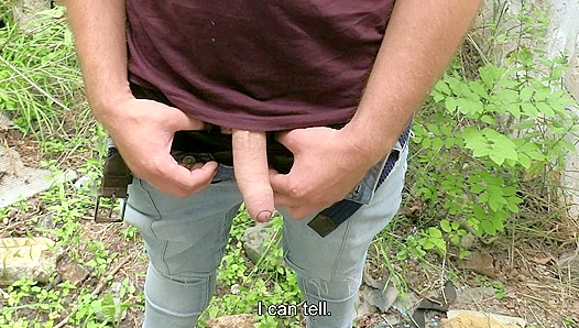 Outdoors Pounded: Sub Takes Cock Deep, Gags Swallows Huge Load – GayXXX