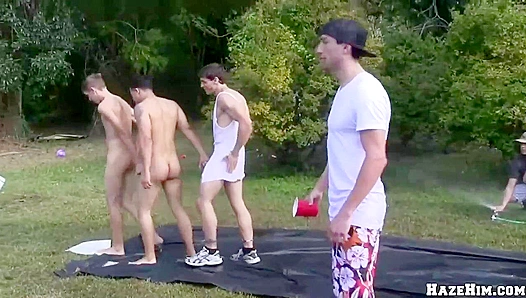 Blindfolded in Public: Humiliation Leads to Rough Outdoor Anal – GayPornXtreme 18+