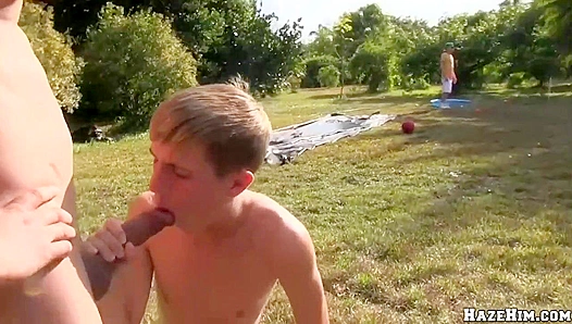 Blindfolded in Public: Humiliation Leads to Rough Outdoor Anal – GayPornXtreme 18+