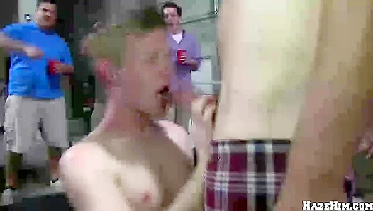 Frat Boys First Time: Rough Naked Hazing Turns Horny – Raw Gay Domination 18+