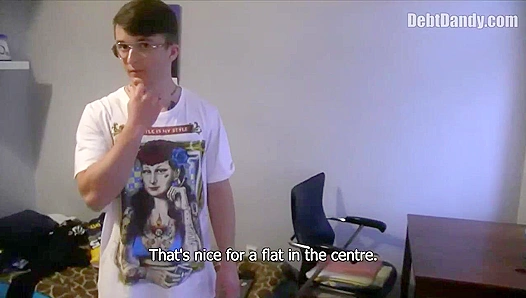 Geek Gets Banged by Hot Debtor — Intense Rough Sex from Behind – GayXXX 18+