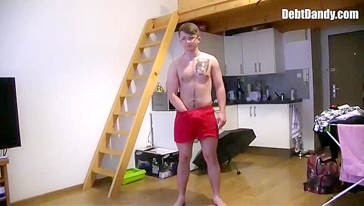 Geek Gets Banged by Hot Debtor — Intense Rough Sex from Behind – GayXXX 18+