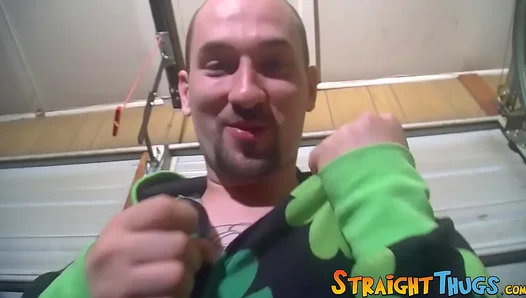 Bearded Stud Unleashes Wild Solo Ride Ending in Massive Cream Pie – 18+