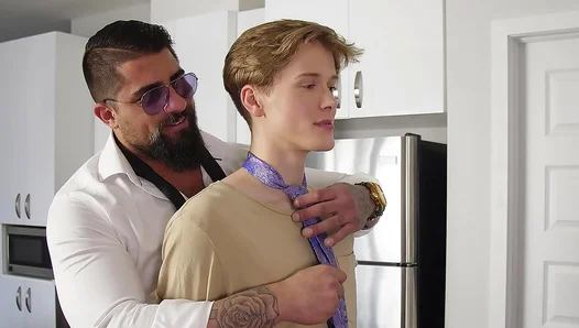 Stepdad Yields to Horny Stepsons Urgent Plea – Forbidden Threesome Heat – 18+