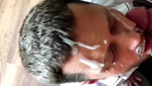 Still Dripping from My Blowjob — Neighbor Cums All Over My Face Hard – 18+