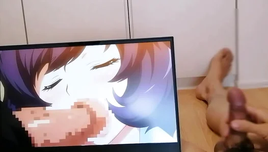 Otaku Jerks Off Watching Busty Ebony Goddess Ride Hard — Animated Lust