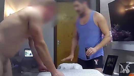 Tension Turns to Heat: Amateur Massage Ends in Wild Blowjob Fun – NaughtyLads 18+