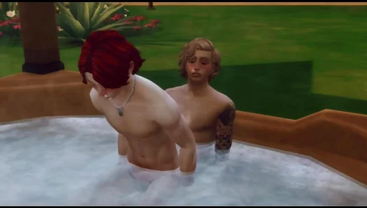 Hot Steamy Fun: Gay Duos Jacuzzi Passion Ignites with Wicked Whims – 18+