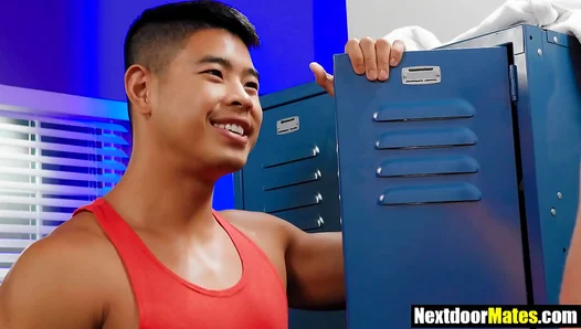 Big Black Cock Takes Control as Asian Hunk Rides Hard – Steamy Gay Anal 18+
