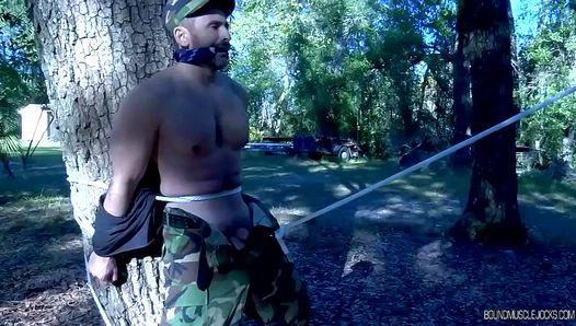 Tyler Duke Goes Wild: BDSM Outdoors – Chained Muscle Men Exposed 18+