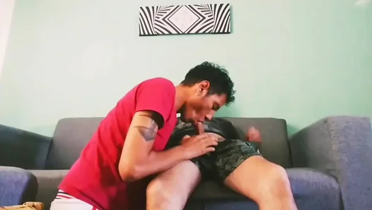 Smoky Desires: Hairy StepDad Blows Hung Teen Beneath the Golden Sun – GayPornXXX 18+