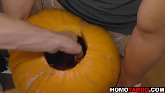 Halloween Heat: Stepbro Ditches GF for Secret Bareback Tryst – 18+