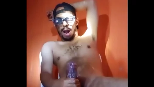 Creamy Load: Horny Gay Teen Jerks Off with Sweet Condensed Milk – 18+