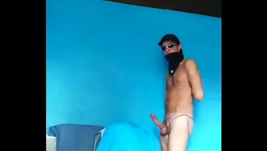 Solo Guy Moans as He Strokes His Hard Cock – Hot Amateur Action 18+