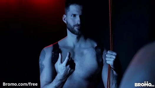 Sweat-Drenched Passion: Smooth Hunks Grind Bareback in Steamy Dark Room – 18+