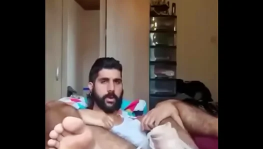 Bearded Beast Jams Toys Deep — Freaky Solo Workout Turns Filthy – Hot Horn Gains 18+