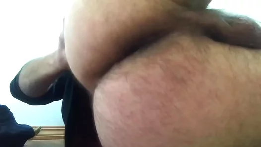 Hairy Beast Moans Loud — Big ASS Jiggling While I Stroke Hard in Steam Room –