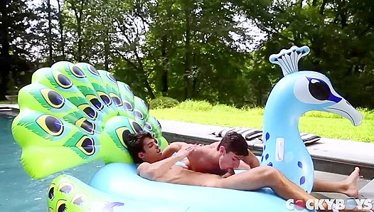 Aiden Ward Nico Leon Heat Up the Poolside with Hot Ass Play – CockyBoys 18+