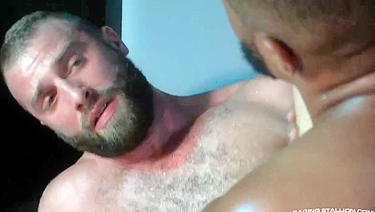 Donnie Swallows Jaxxs Massive Rod in Wild Riding Action – Raging Stallion