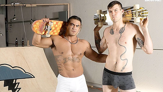 Big Latino Stud Dominates Hot White Skater Boy Hard — Raw Deep Anal Ride