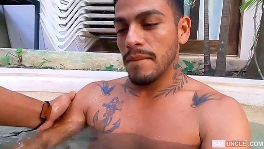 ngel Swallows Emmanuels Massive BBC—Hot Latino Meets Ebony Stallion–LatinLecheHeat