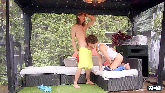 Cristiano Dominates Cute Leo Louis With Rough Doggy Sex – Steamy Gay Scene