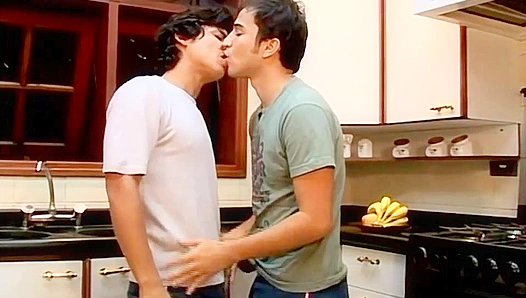 Caio Manu Get Wild—Raw Blowjobs Steamy Anal in the Kitchen – LollipopTwinks 18+