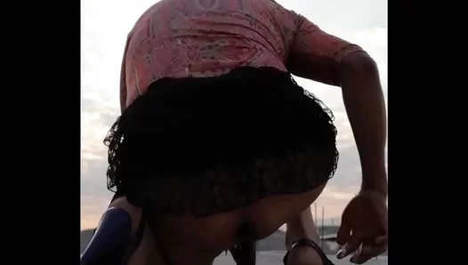 Sun-Drenched Sin: Lingerie Twinks Ride Big Dildos on Rooftop Escape – 18+