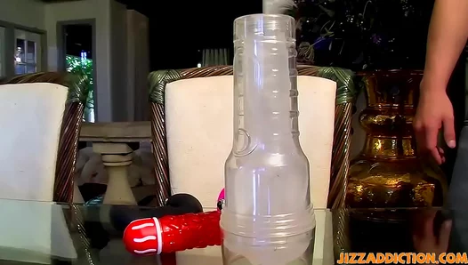 Micah Andrews Steamy Solo Ride: Dildo Fleshlight Fun – NaughtyGayPlay 18+